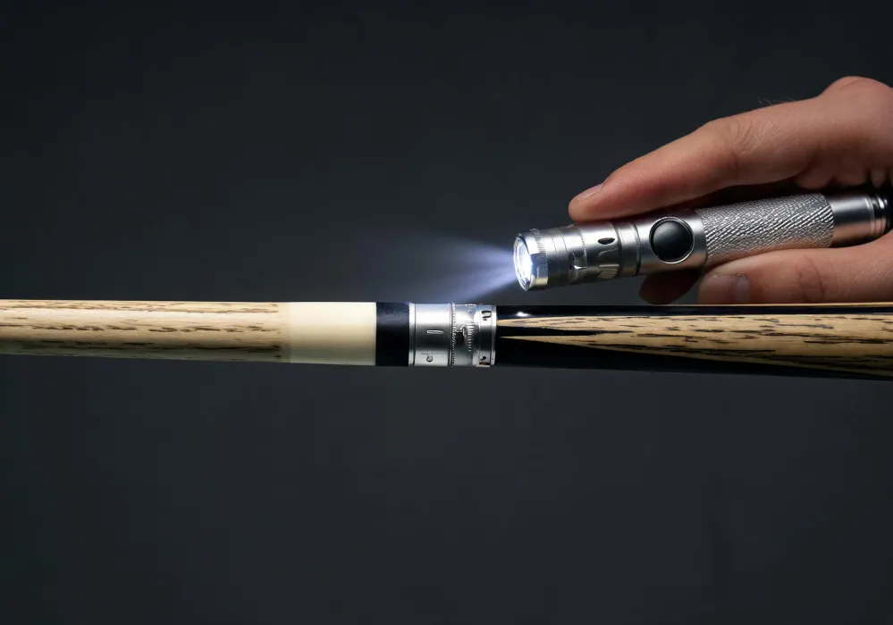 Pool cue joint inspection