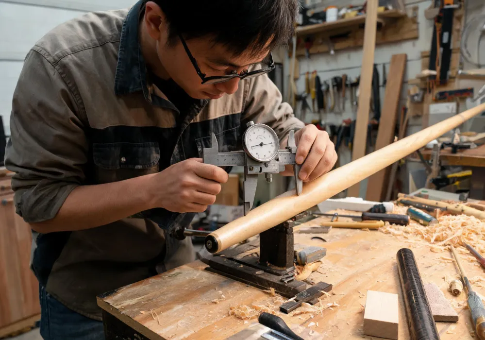 Cue shaft taper inspection